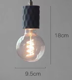 A 63 180 X95 E27 cemento + Vidrio