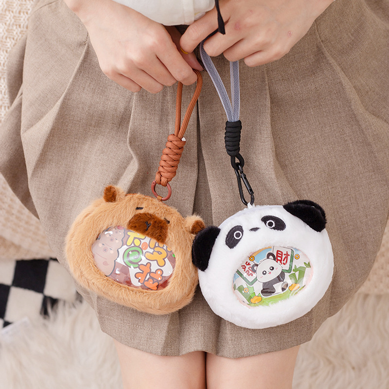 Nuevo lindo Kapibara panda bar bolsas de bolsas de cambio bolsas de delfín colgante decoración regalos al por mayor