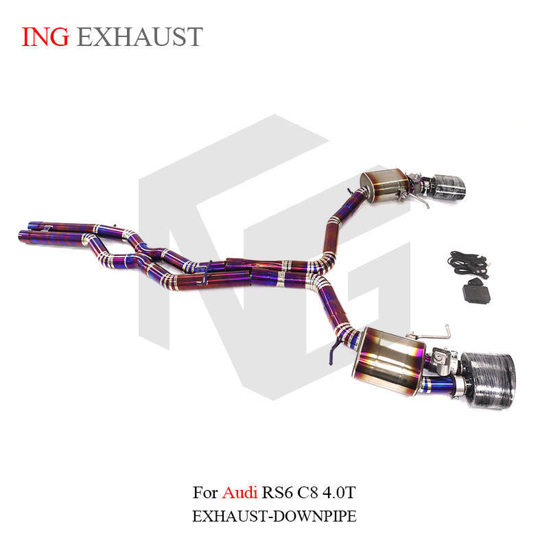 Suitable for Audi RS6 RS7 C7 C8 4.0T titanium alloy exhaust system high-performance mid and tail section