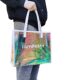 PVC Transparent Handbag Colorful Laser Garment Bag Shopping Bag Ins Plastic Gift Bag TPU Internet Celebrity Jelly Bag