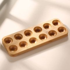 クリエイティブ卵収納ケース竹木トレイ収納ケース冷蔵庫用キッチン収納朝食卵メーカー直販