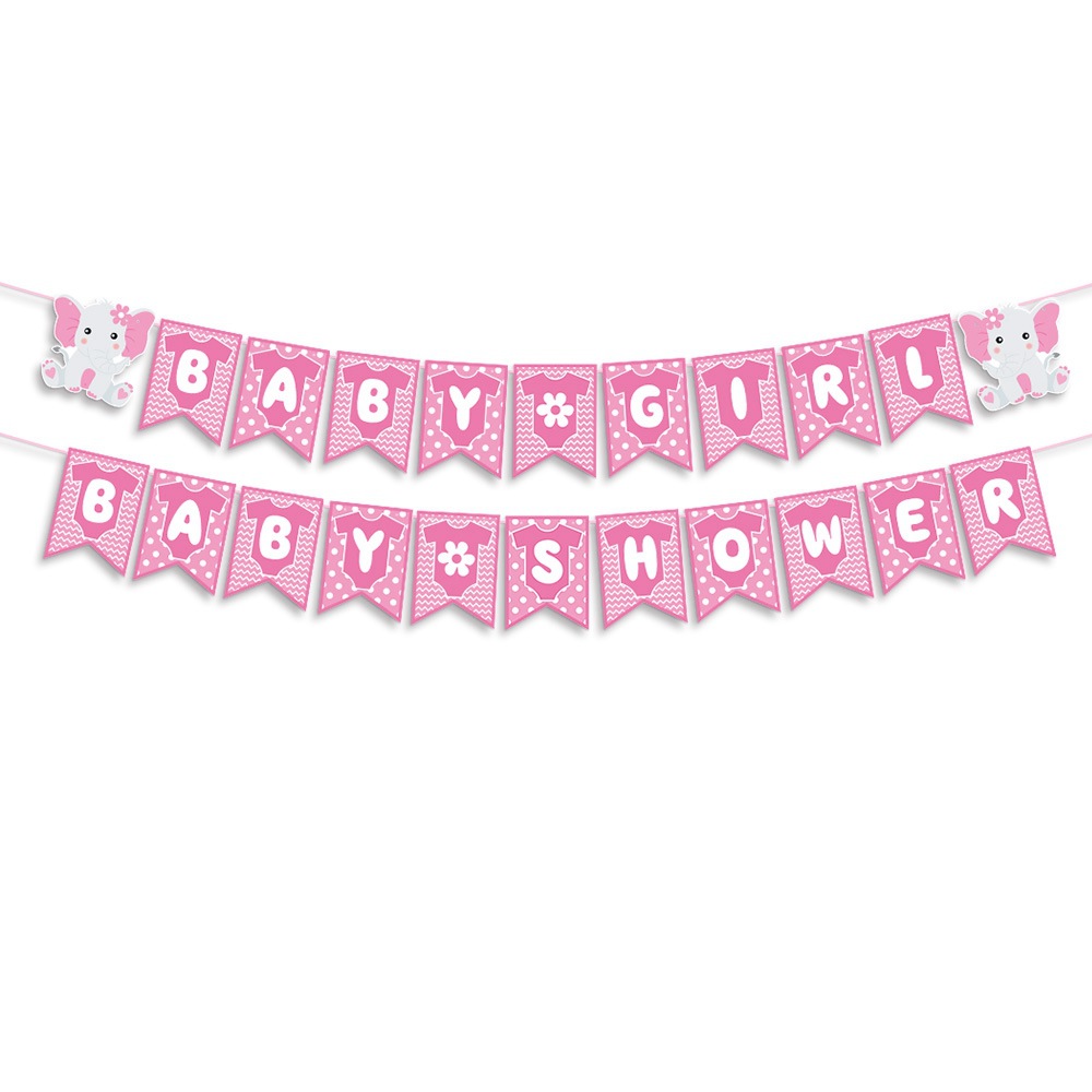 El nuevo estilo Yingying Pie para artículos de decoración Pink Elephant girl sexo revela la decoración de fiesta de baby shower