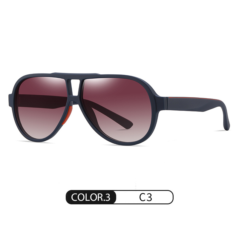 Gafas de sol de venta caliente de comercio exterior transfronterizo S11110 Tendencia de la moda europea y americana Gafas de sol polarizadas de tiro callejero TR Gafas de sol pintadas