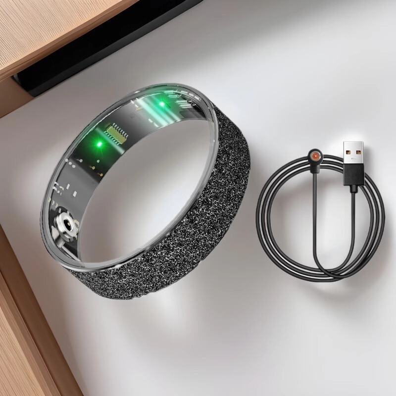 V3 Is Crazy to Grab Ultra-Thin Classy Cross-Border Frosted Smart Ring Heart Rate Blood Oxygen Outdoor Sports Step Counting Sleep Health
