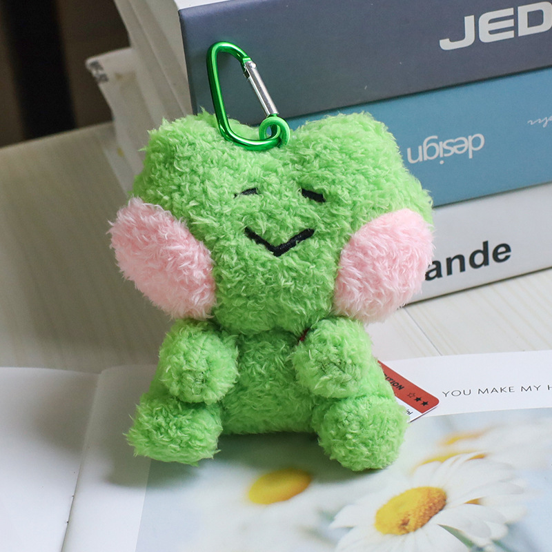 ミニニーシリーズ ミニカエルぬいぐるみペンダント かわいいトーストパン人形キーホルダー 漫画風飾り|undefined