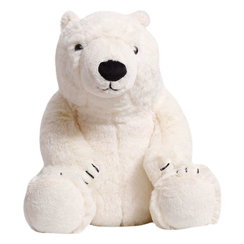 Новая искусственная плюшевая игрушка белого медведя по индивидуальному заказу, милая подушка-медведь, кукла-талисман, большая кукла, оптовая продажа