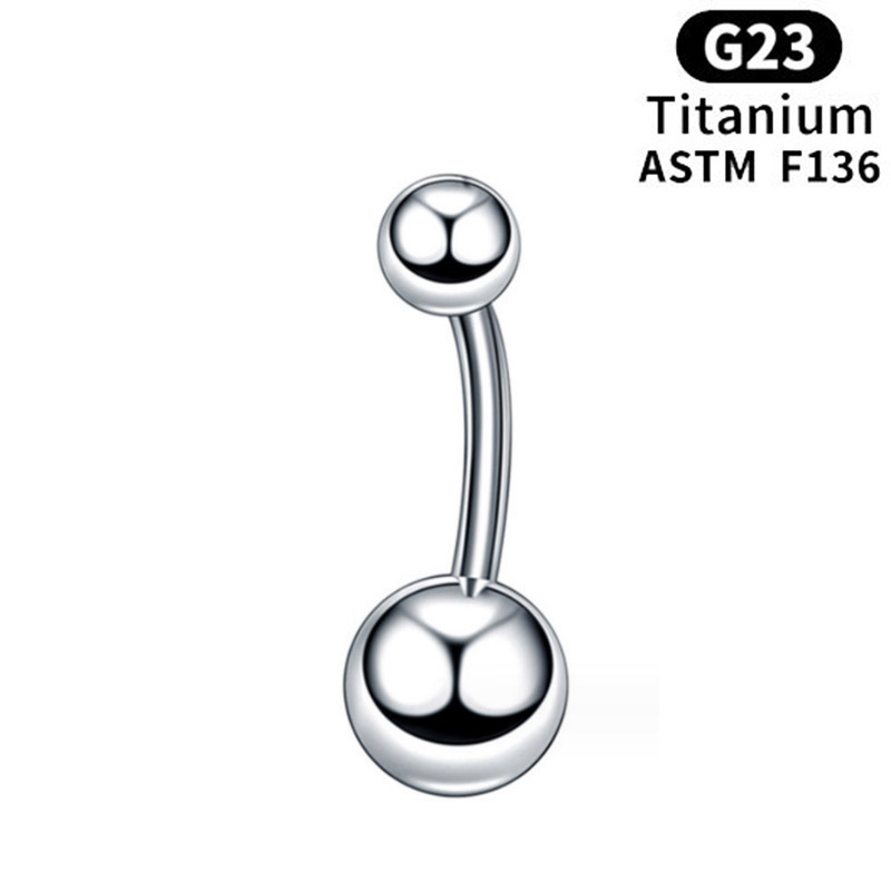 Titan Piercing Bauchnabelpiercing Mit Doppelstein Aus Titan_voghion.com