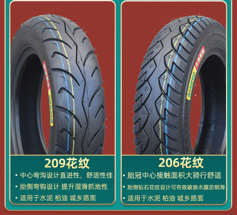 Suitable for Qianyu electric vehicles 3.00-0, other vacuum tires 3.50-0, motorcycle tires 300/350-0, etc