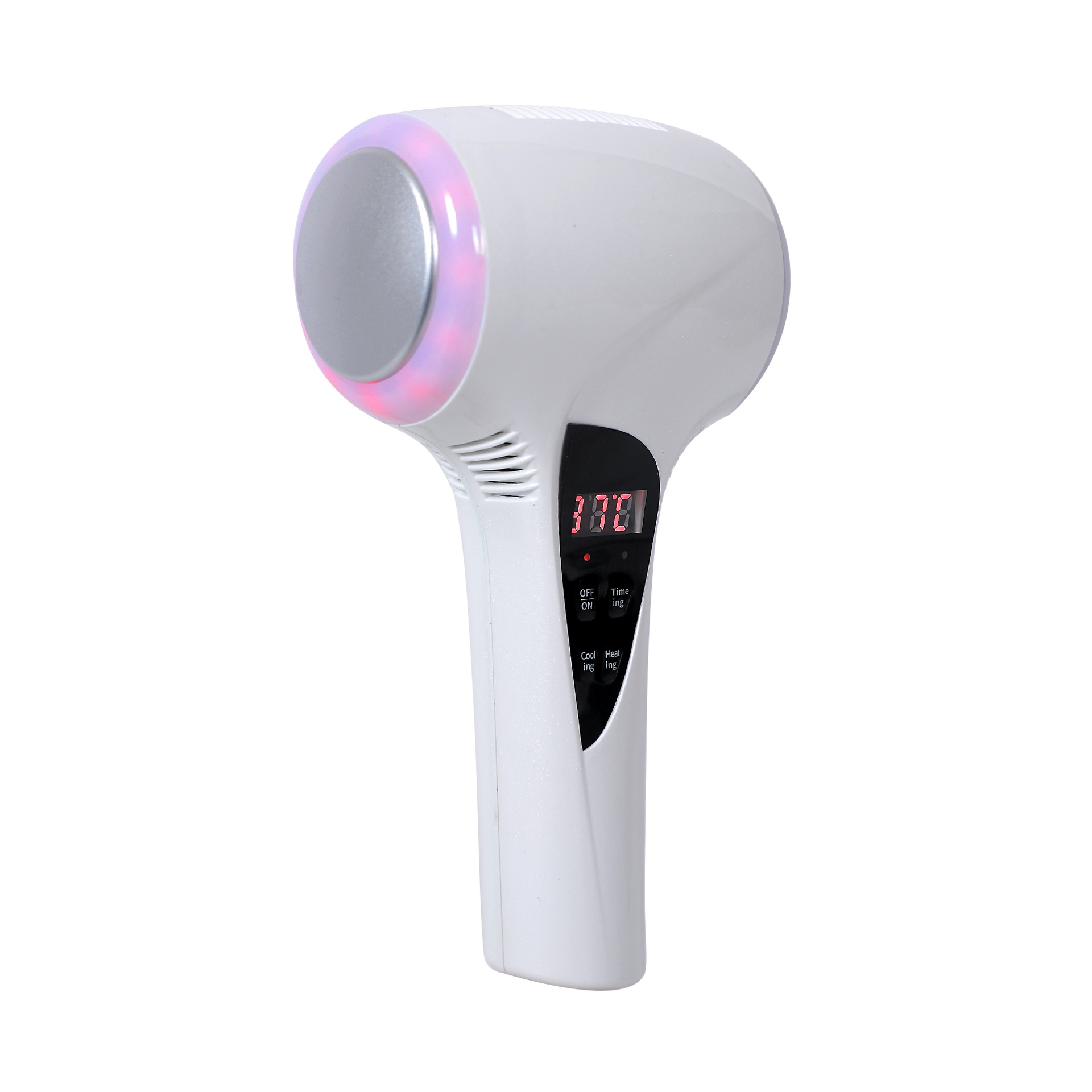 Foreign Trade Red Blue Light Cold and Hot Ice Hammer Pore Shrinkage Beauty Instrument Face Ice Therapy Introduction Instrument