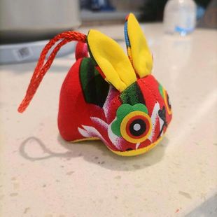Pure handmade cloth tiger sachets doll purse dragon boat festival rabbit cloth tiger folk crafts attractions for sale