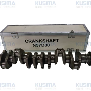 Kusma Engine Alloy Steel Crankshaft Suitable for Bmw N57D30 3.0L Diesel 8-Blade Crankshaft