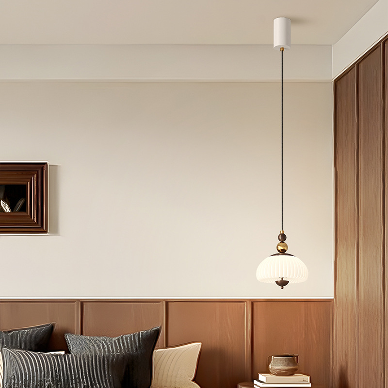 Candelabro de restaurante Mesa de comedor japonesa retro medieval Candelabro de comedor Barra de nogal Lámpara de protección ocular de grano de madera