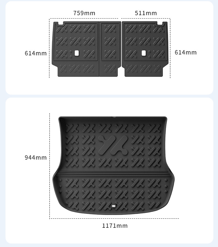 Suitable for 23-26 Zhiji Ls6 Car Floor Mats, Special Floor Mats, Tpe Floor Mats, Tail Box Mats, Seat Back Mats