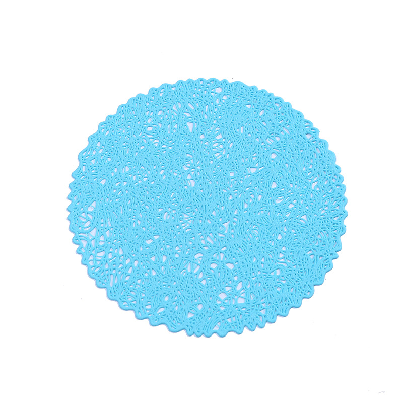 Transfronterizo europeo hueco PVC taza almohadilla de café almohadilla de aislamiento térmico café decoración almohadilla de mesa impermeable a prueba de agua almohadilla de mesa a prueba de aceite mayorista