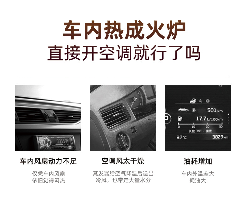 [Premium Selection] Car Air Vent Fan, 360-Degree Rotating Small Fan for Car Interior, USB Interface, Mini Household Electric Fan