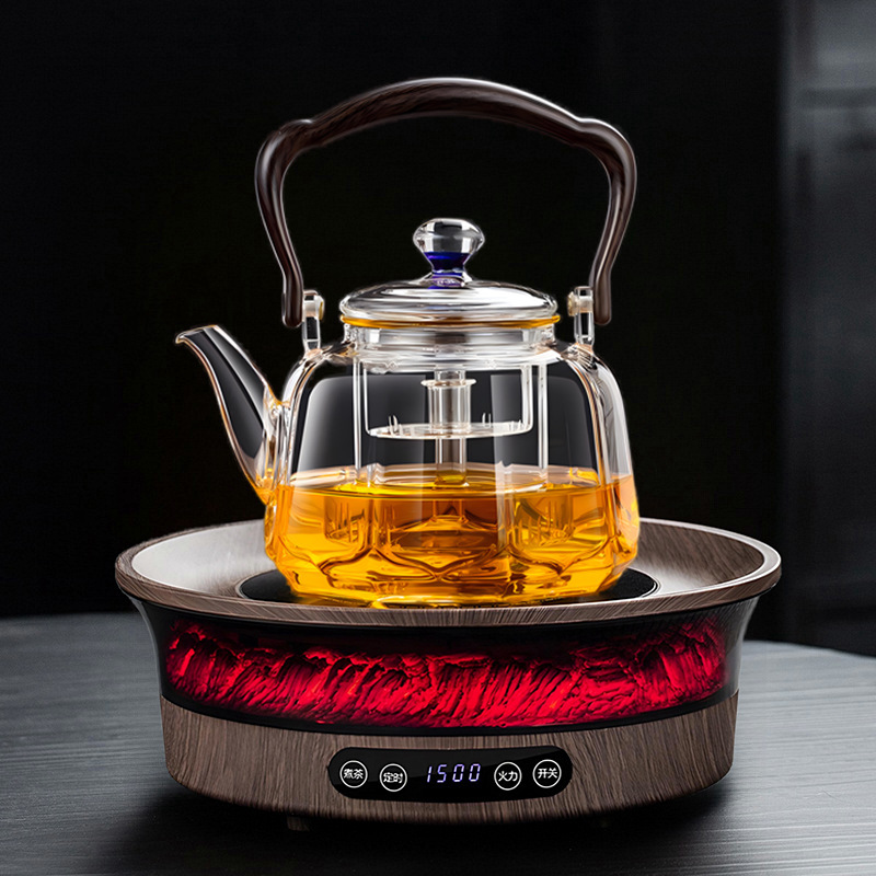 围炉煮茶器电陶炉烤火炉户外多功能电茶炉泡茶壶电热炉蒸煮一体|undefined