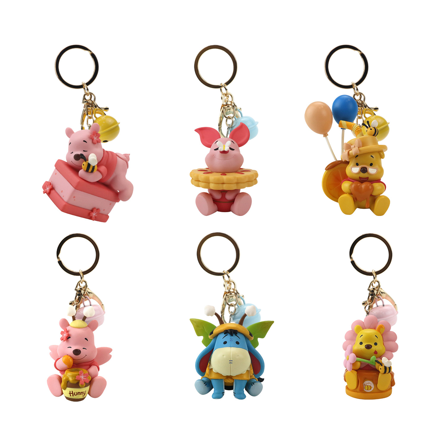 6款美食维尼金扣大铃铛