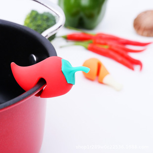 Pilot Purchase Creative Cute Pepper Style Pot Lid Raising Silicone Overflow Preventer Kitchen Practical Fun Gadgets