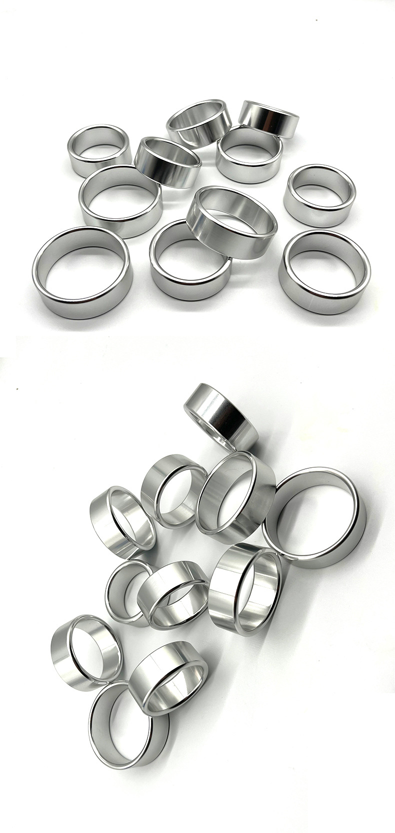 Men’s Metal Locking Cock Ring, 45mm Medium Delay Ring for Adults — detail image 1