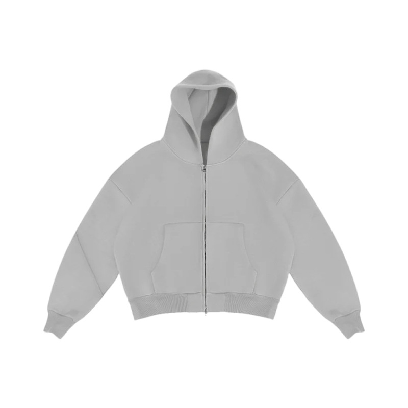 Gris/estilo cárdigan / S