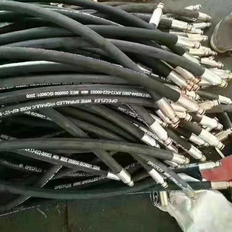 矿用φ51高压胶管总成液压油管总成钢丝骨架胶管液压高压油管接头