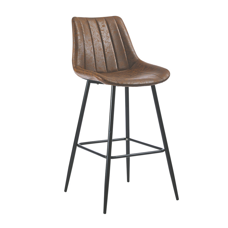 Silla de bar casera nórdica alta silla de bar respaldada alta recepción silla elevadora image 13