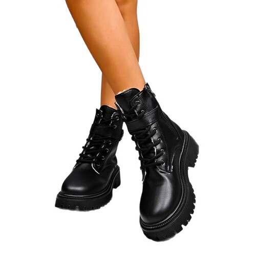 Women's Wide Martin Boots 2025 Autumn/Winter Fashion Versatile Motorcycle Short Boots Thick Sole Leather Boots Women's Drop Shipping