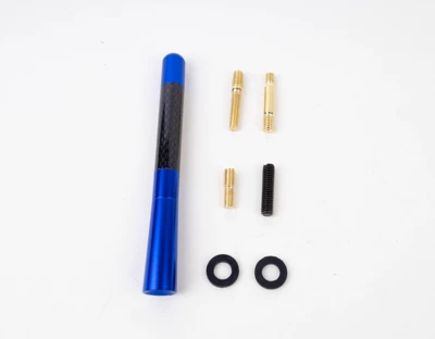 vehicle antenna: Metal Aluminum Short and Long - 12cm-blue-opp-bag