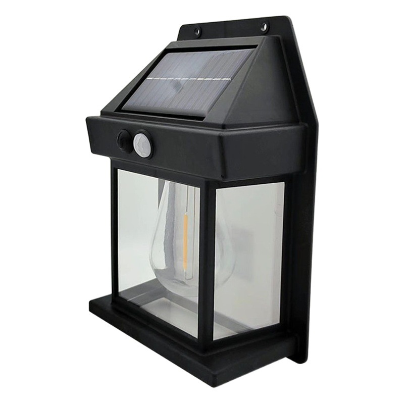 Aplique solar con sensor, resistente al agua para jardín y terraza