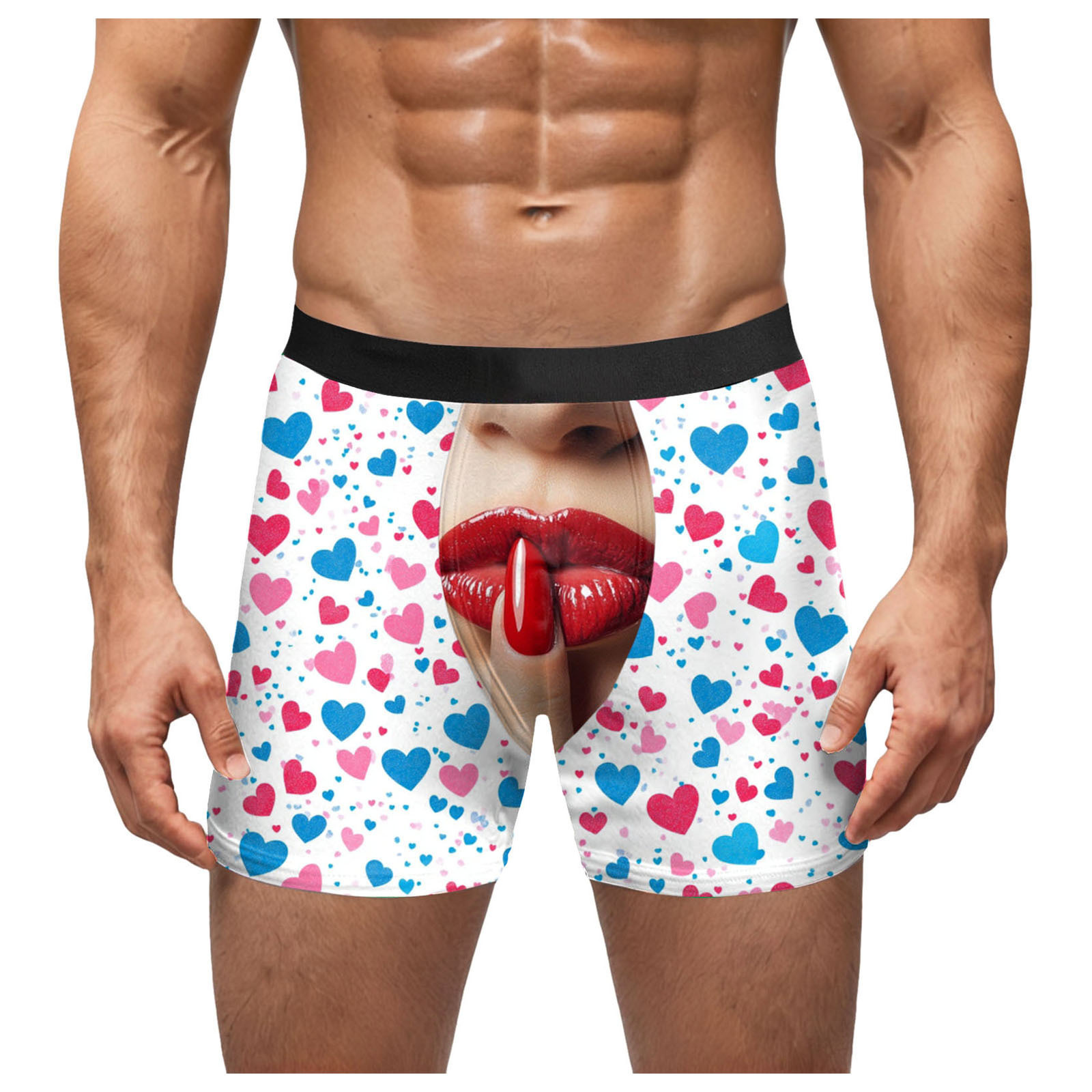 Ropa interior de hombre, bóxer, bóxer, pantalones cortos juveniles de cuatro estaciones de color sólido simples y divertidos MP01