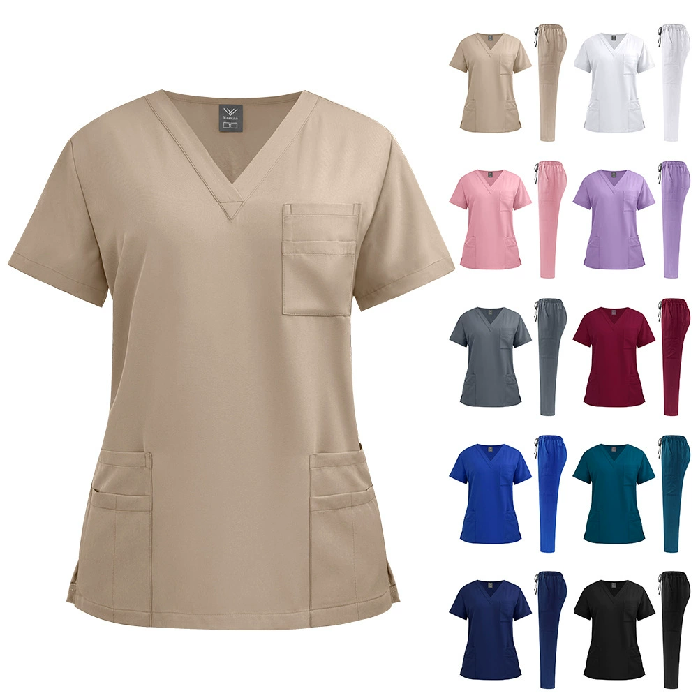 Новые прямые брюки для мытья рук, быстросохнущий однотонный костюм, рабочая одежда для врача, медсестры, операционной, спа-салона красоты для мужчин и женщин