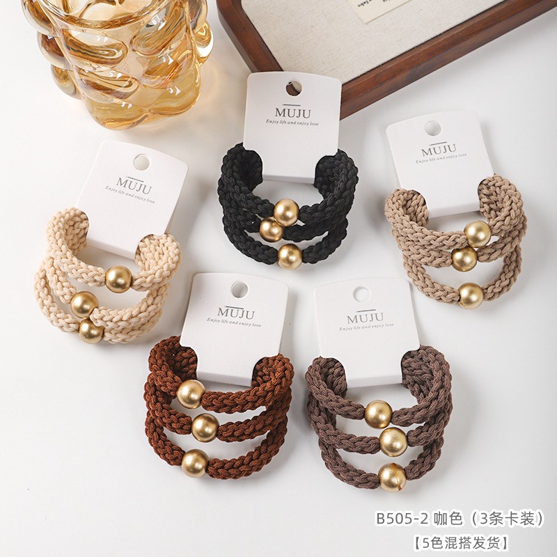 Ligas coreanas premium para cabello