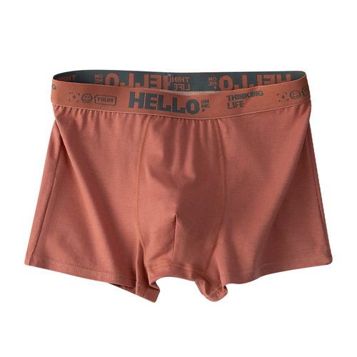 Men's underwear pure cotton loose breathable large size boxer antibacterial youth sports boxer shorts