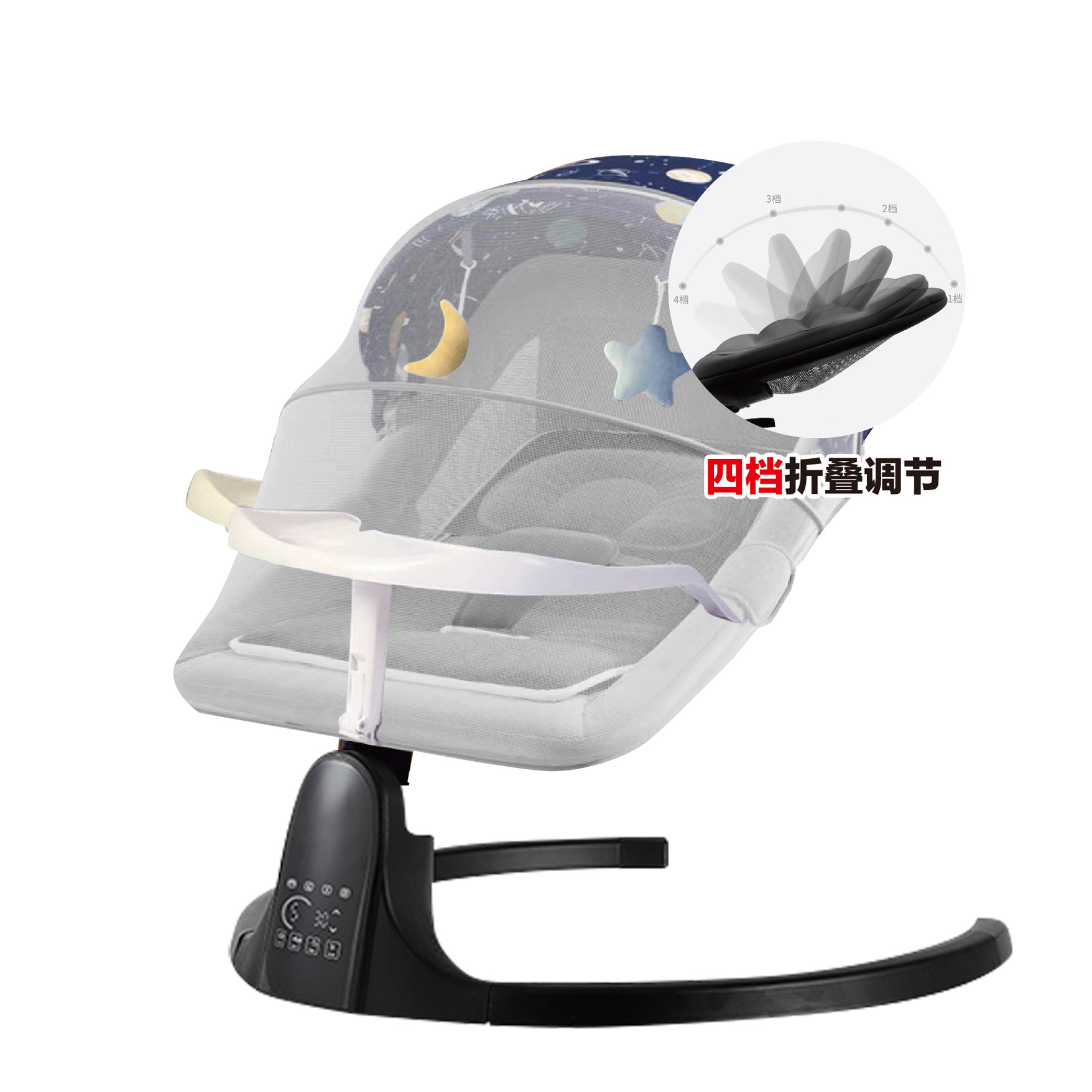 Multifuncional bebé mecedora eléctrica mecedora cama calmante silla coaxial bebé dormir mecedora eléctrica bebé cuna inteligente mecedora image 7