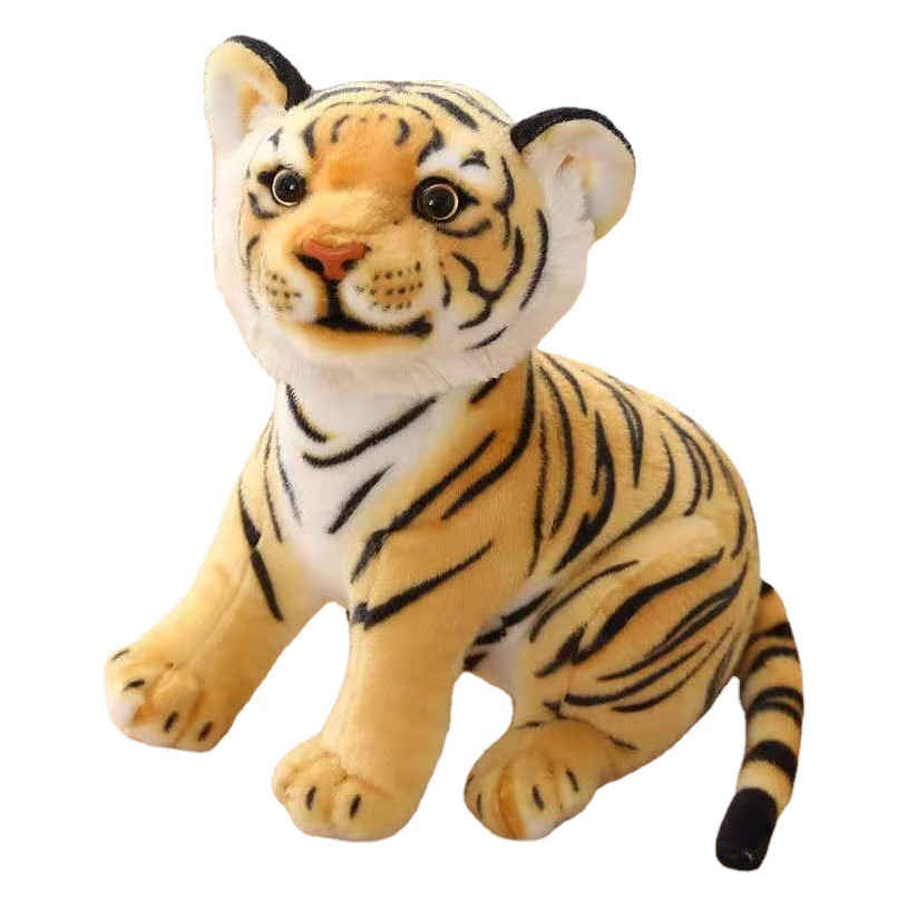 Simulation Tiger Doll Doll Plush Toy Birthday Gift Year of the Tiger Mascot Children's Pillow Factory Direct Camp