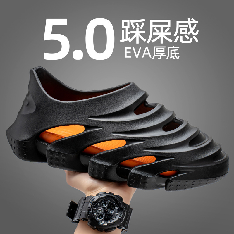 Zapatos con agujeros EVA para hombres verano nuevo estilo sandalias y zapatillas de playa zapatos de vadeo casuales antideslizantes sandalias de jardín transpirables