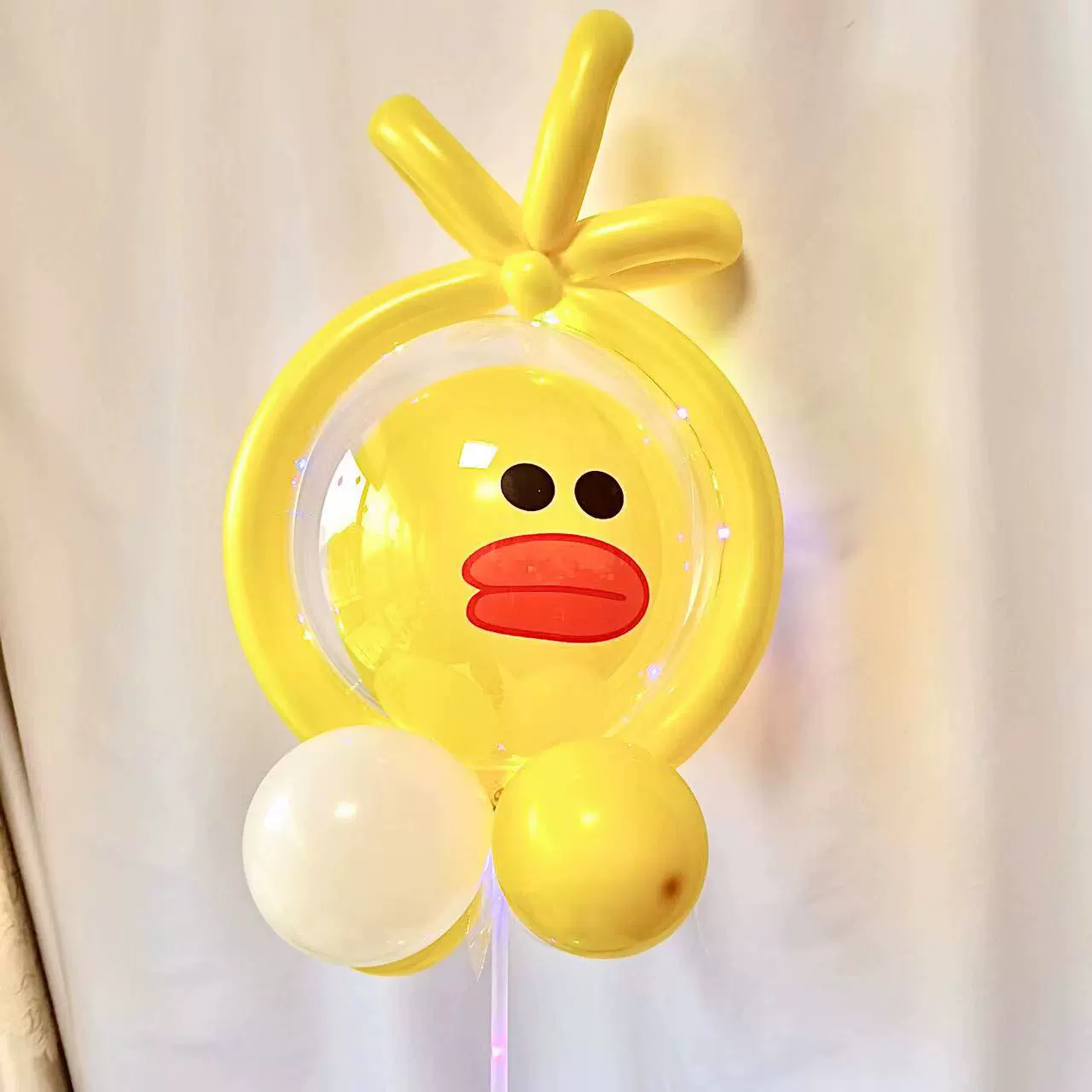 Balloon with light, cartoon materials set, internet celebrity