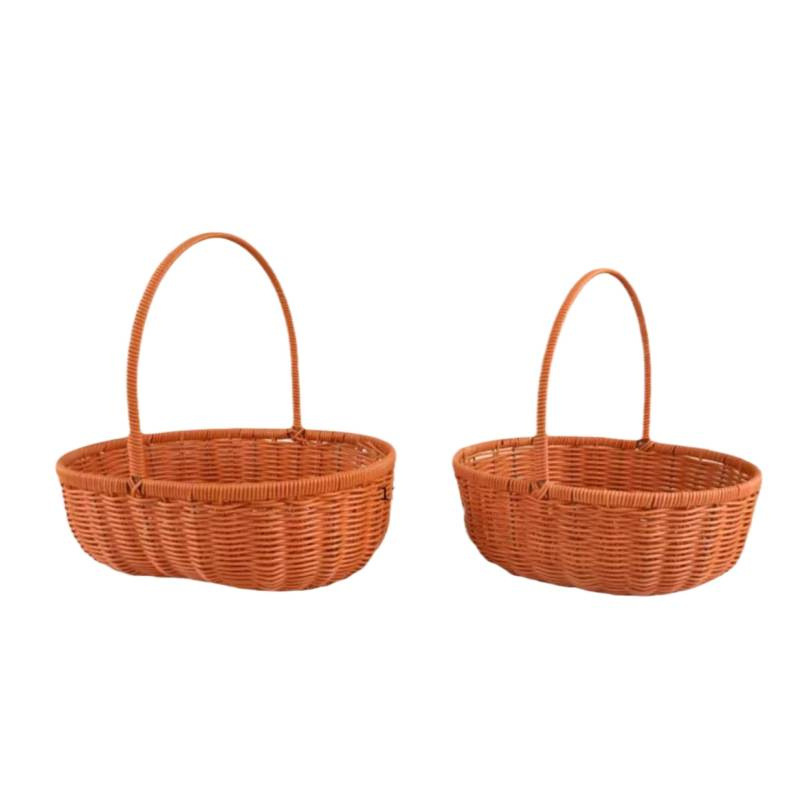 Confinement gift, egg, fruit and flower basket, hand-woven flower basket, rattan basket, flower arrangement basket