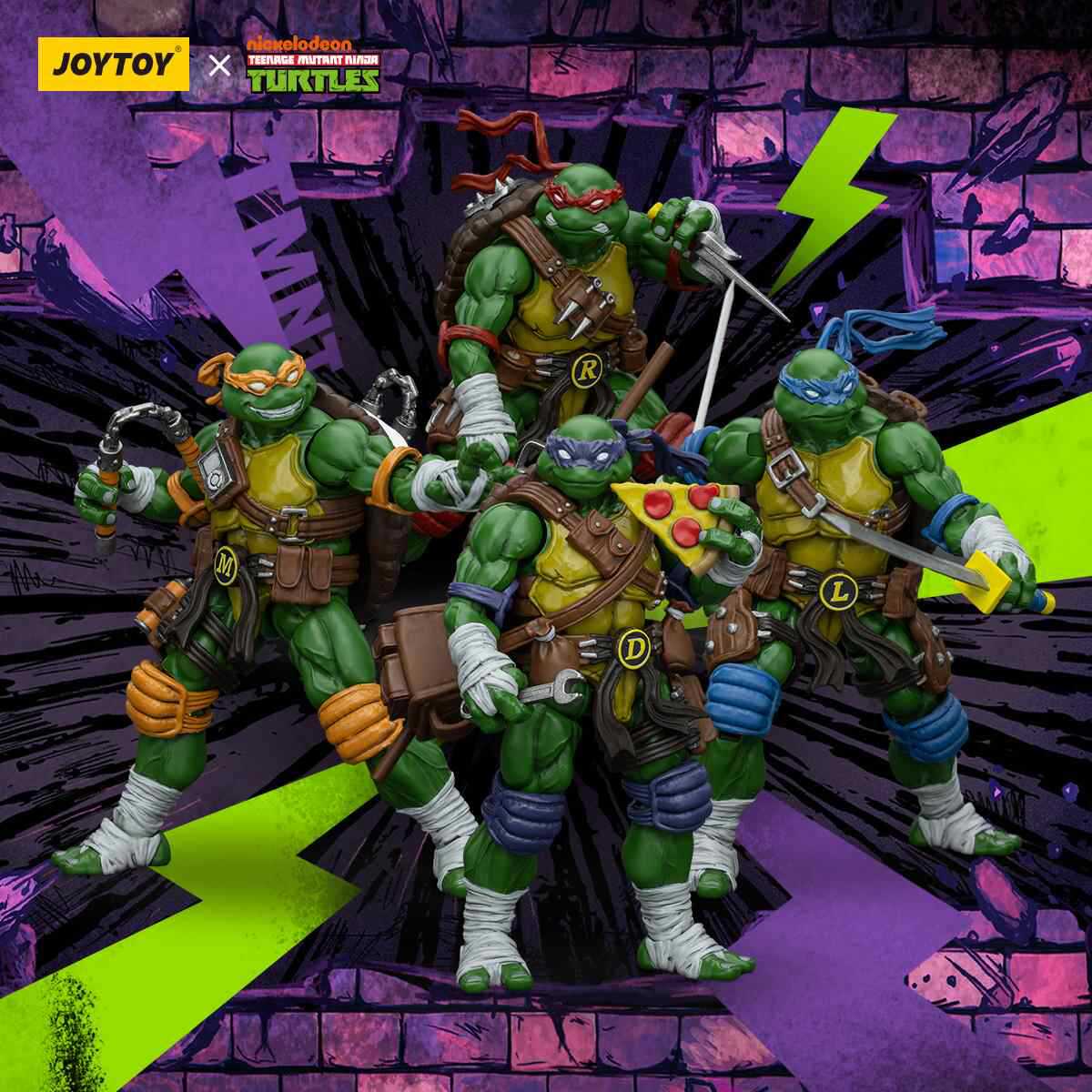 JOYTOY Dark Source Leonardo Ninja Turtles 1/18 Action Figure Hand Ornaments Action Soldier Model Male