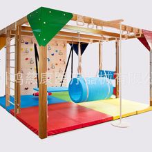儿童整合运动训练室 感觉综合康复训练系统 儿童悬吊训练系统实木