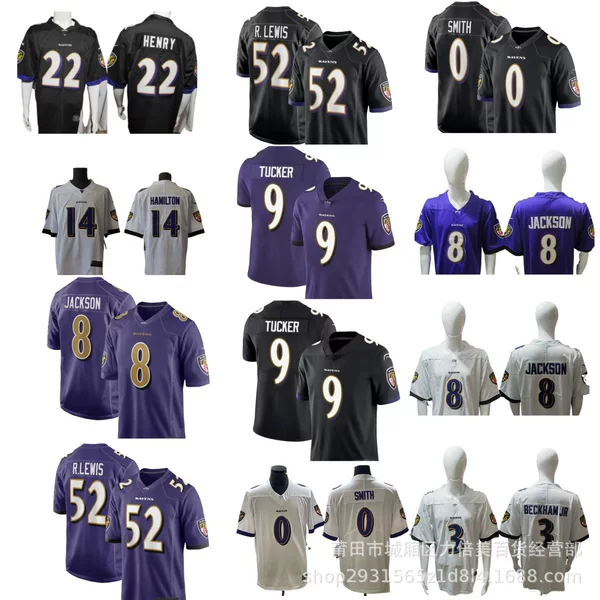 Nfl Baloreravens Football Uniform No. 22Derrick Henry8 # 9 # 0