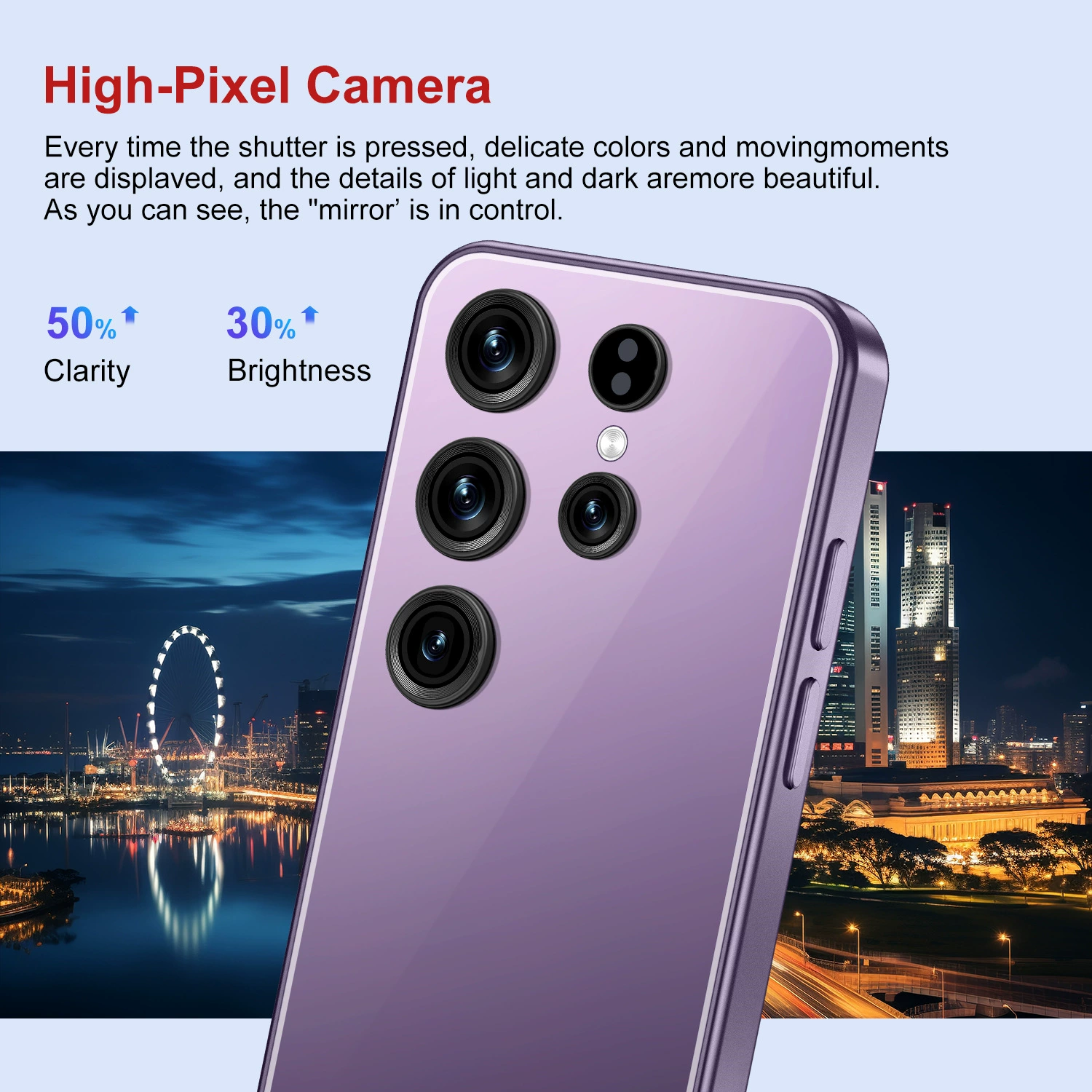 Новый Android-смартфон S24+ UITRAMINI, экспортная модель, недорогой, оптовая поставка