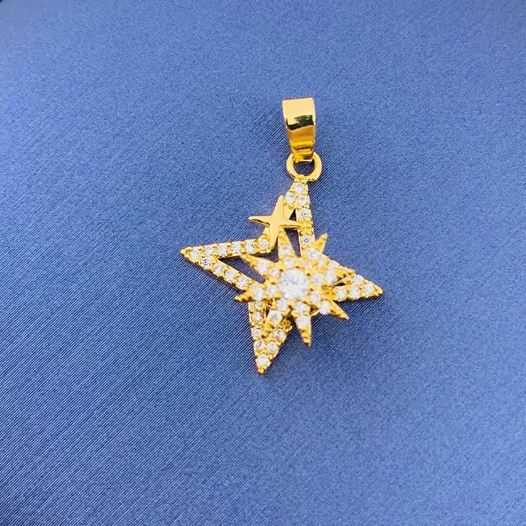 2022 nuevo trébol giratorio simple cien colgante fuente joyería fábrica al por mayor directa sin cadena