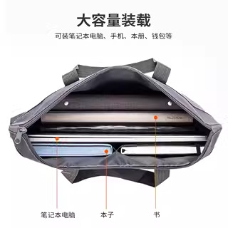 Délix63788 bolsa de archivos tipo cremallera maletín de computadora bolsa de archivos de negocios bolsa de almacenamiento de datos de inspección de producción bolsa portátil