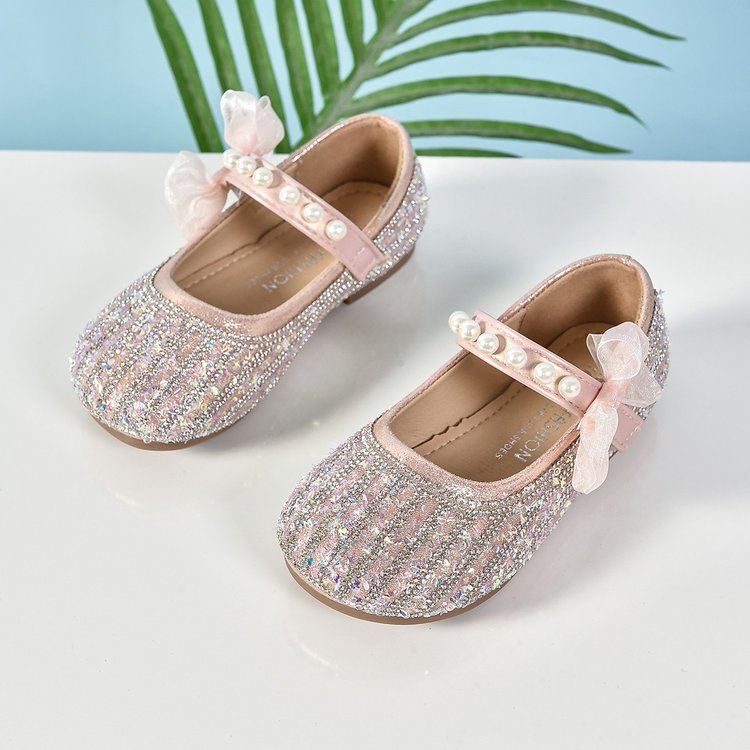 Zapatos de princesa de niñas 2026 primavera y otoño nuevos zapatos de cristal suaves velcro zapatos casuales zapatos de rendimiento zapatos de bebé image 7