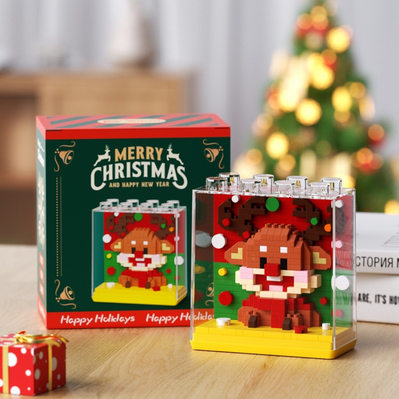 Chao Le Chuang 7255-7260 Santa Claus Gingerbread Man Montaje transfronterizo de bloques de construcción Juguetes para niños Regalos al por mayor
