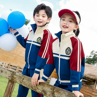 中小学生校服春秋装三件套儿童班服套装夏季运动服幼儿园园服夏装