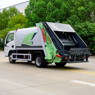 12-cubic-meter rear-loading compression garbage truck Elektrik zibil maşınları