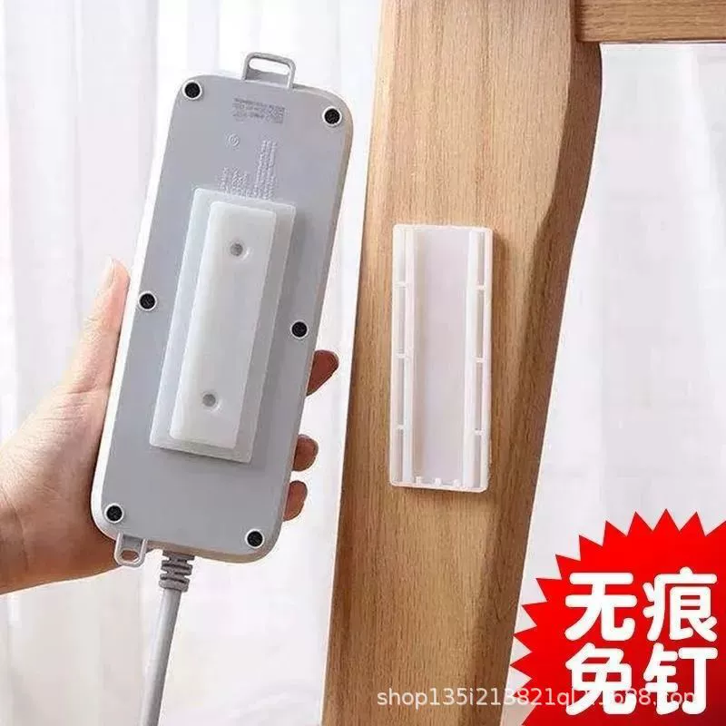 Self-adhesive wall storage system, bracket, clips included