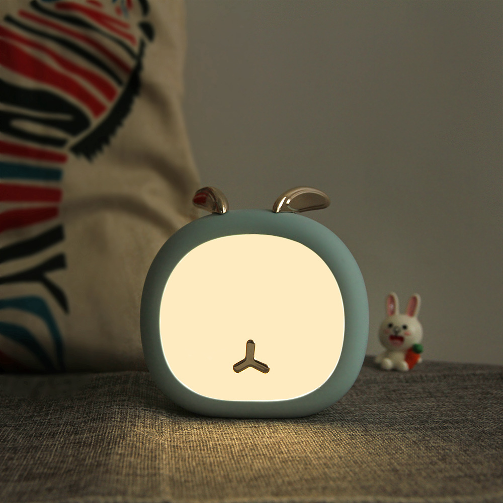 Mini cute pet headdress night light gift LED reading eye protection table lamp USB charging student bedroom touch night light